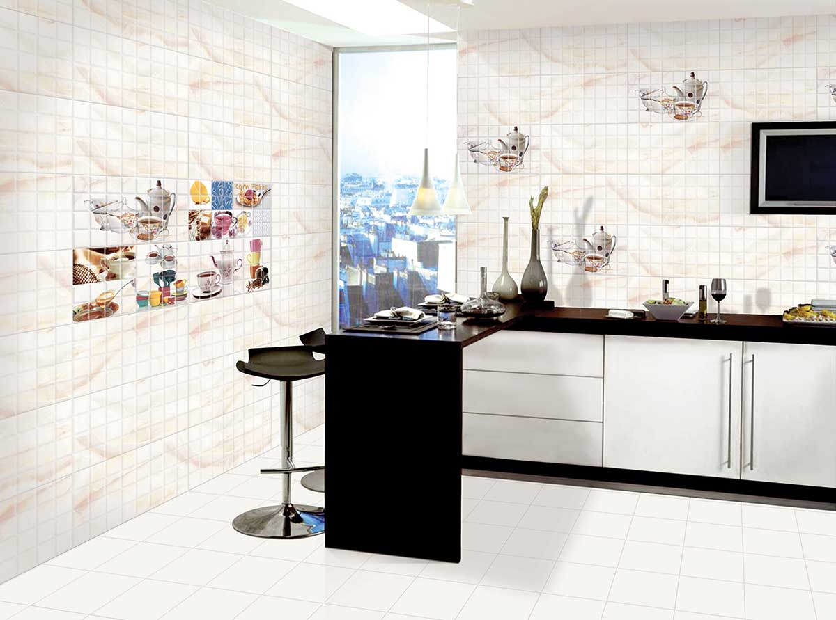 kitchen marble tile