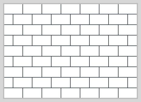 Small format brick bond pattern 